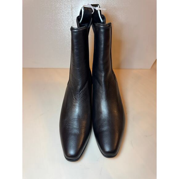 Veronica Beard Black Leather Lada Chelsea Boots - Size 9 - Picture 3 of 8